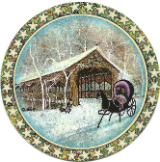 P. BUCKLEY MOSS ORNAMENT " COUNTRY RIDE "