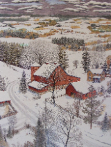 SUSAN HUNT-WULKOWITZ - FOUR SEASONS SERIES " A COUNTRY WINTER " SUSAN HUNT-WULKOWITZ - FOUR SEASONS SERIES " A COUNTRY WINTER "