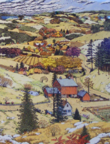 SUSAN HUNT-WULKOWITZ  -  FOUR SEASONS SERIES " AN AMERICAN AUTUMN " SUSAN HUNT-WULKOWITZ  -  FOUR SEASONS SERIES " AN AMERICAN AUTUMN "