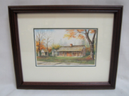 LORRAINE BREWER FRAMED PRINT " THE EXCHANGE PLACE " (SMALL)