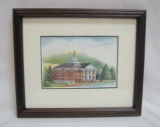 LORRAINE BREWER FRAMED PRINT " SULLIVAN COUNTY COURTHOUSE " (SMALL)
