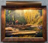 BRETT SMITH "QUIET POOL " GICLEE' FRAMED BRETT SMITH "QUIET POOL " GICLEE' FRAMED