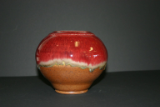 RAY POTTERY RED FLOWER PLANTER