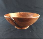 " CHERRY WOOD TURNED BOWL BY BOB SCHRADER " " CHERRY WOOD TURNED BOWL BY BOB SCHRADER "