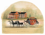 P. BUCKLEY MOSS PRINT " INN AT THE END OF THE ROAD "