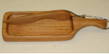 TREENWARE BUTTER BOARD WITH KNIFE - CHERRY