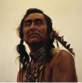 JAMES BAMA LIMITED EDITION PRINT " PORTRAIT OF A SIOUX "