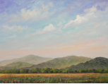 JEFF PITTMAN " POPPIES IN THE PARK " ORIGINAL OIL ON CANVAS