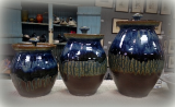RAY POTTERY " THREE CANISTERS SET "