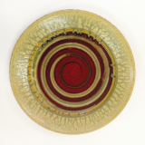 RAY POTTERY " ROUND SPIRAL PLATTER "