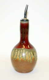 RAY POTTERY RED OIL JAR