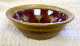 RAY POTTERY RED CEREAL BOWL WITH LIP