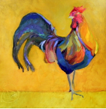 BOB RANSLEY " ROOSTER ON GOLD "