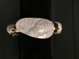BOURBON AND BOWETIES EXTRA SMALL SILVER DRUZY