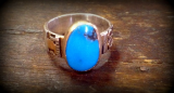 KYLE LEISTER " TURQUOISE OVAL RING "