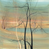 P. BUCKLEY MOSS GICLEE " TREES AT TWILIGHT " SMALL