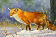 WES SEIGRIST " A WINTER RED FOX "
