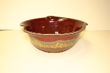 RAY POTTERY RED LARGE TULIP BOWL