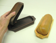 TREENWARE COVERED BUTTER DISHES
