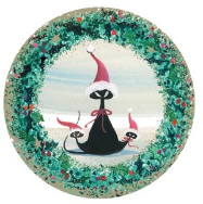 P. BUCKLEY MOSS ORNAMENT " CAT IN THE HAT III "