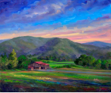 JEFF PITTMAN " AFTERNOON AT CLAXTON FARMS " ORIGINAL OIL ON CANVAS