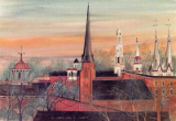 P. BUCKLEY MOSS PRINT " THE CLUSTERED SPIRES OF FREDERICK "