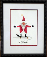 P. BUCKLEY MOSS FRAMED PRINT  " COOL KRIS KRINGLE " P. BUCKLEY MOSS FRAMED PRINT  " COOL KRIS KRINGLE "