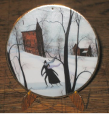 P. BUCKLEY MOSS ORNAMENT " COUNTRY SKATERS "