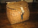 ANTIQUE CREEL WITH SLAT TOP
