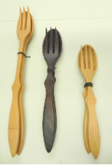 TREENWARE FORK AND SPOON SET