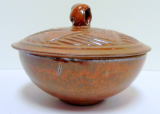 JOYCE BRANCH POTTERY SMALL CANNISTER (BRICK COLOR)