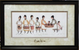 P. BUCKLEY MOSS FRAMED PRINT  " OUR CARRYING BASKETS "