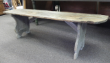 ANTIQUE PAINTED BENCH (MID 1800'S) ANTIQUE PAINTED BENCH (MID 1800'S)