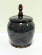 PAUL GASKINS LARGE AND MEDIUM LIDDED CANNISTERS WITH PEG PAUL GASKINS LARGE AND MEDIUM LIDDED CANNISTERS WITH PEG