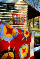 KENNETH MURRAY PHOTOGRAPHY " THE EXCHANGE PLACE, KINGSPORT, TN QUILTS " 9.5" X 13"