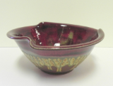 RAY POTTERY RED TULIP BOWL