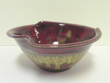 RAY POTTERY RED TULIP BOWL RAY POTTERY RED TULIP BOWL