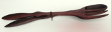 TREENWARE SPOON AND FORK SET TREENWARE SPOON AND FORK SET