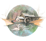 P. BUCKLEY MOSS GICLEE " SPRING AT MABRY MILL "