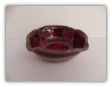 RAY POTTERY RED CONDIMENT BOWLS (PINCHED)