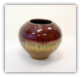 RAY POTTERY RED SMALL VASE