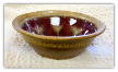 RAY POTTERY RED CEREAL BOWL WITH LIP