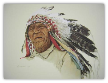 JAMES BAMA LIMITED EDITION PRINT " A CROW INDIAN "